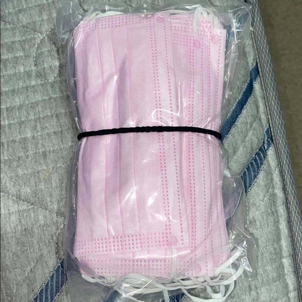 Pink Reusable Face Masks 40 pack